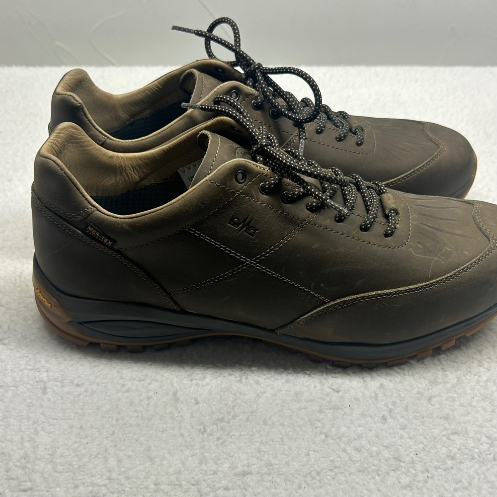 Lomer Mens Hiking Shoes Janko 2.0 Premium MTX Brown Leather Vibram Size 10.5 - Picture 6 of 8